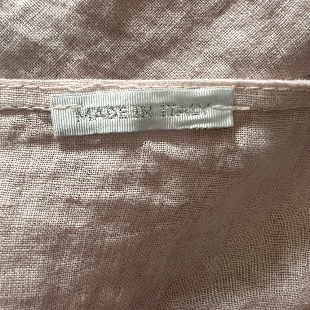 Italian luxury Pink Floral Tunic with Pockets, Made in Italy - 3/4 Sleeve - Picture 10 of 12